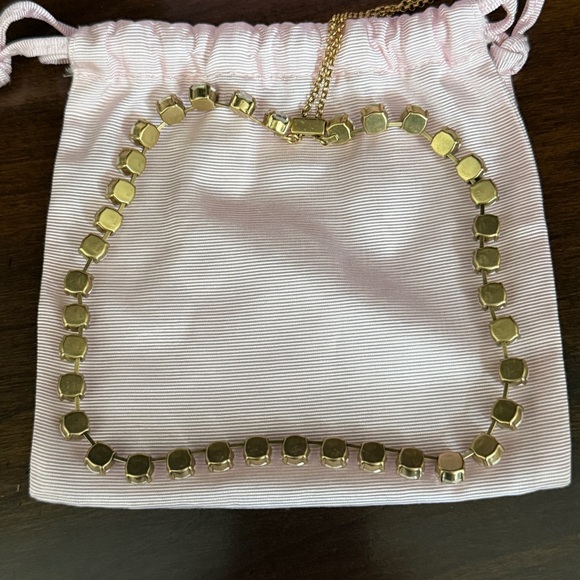 Loren Hope - Arista Slider Necklace In Crystal - 18k Gold Plated Over Brass - Picture 3 of 9